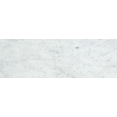 White Carrara Marble 4x12 Polished Tile - TILE & MOSAIC DEPOT