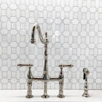 ALASKA ALASKAN PEARL Thassos/Shell Mosaic Tile