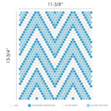 Costal Amiens Geometro Glass Mosaic Collection.