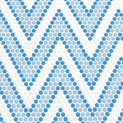 Costal Amiens Geometro Glass Mosaic Collection.
