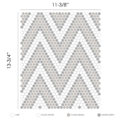 Country Amiens Geometro Glass Mosaic Collection.