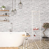 White Carrara Marble 6x24 Stacked Stone Ledger Panel - TILE & MOSAIC DEPOT