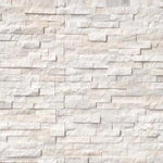 Arctic White 6x24 Stacked Stone Ledger Panel - TILE & MOSAIC DEPOT