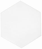 CASABLANCA SOLID WHITE 8X9 HEXAGON.