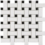 CC MOSAICS WHITE BASKET WEAVE 12X12 MOS.
