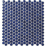 CC MOSAICS COBALT PENNY ROUND 12X12 MOS.