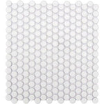 CC MOSAICS WHITE PENNY ROUND 12X12 MOS.