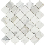 Calacatta Gold Marble Lantern Polished Mosaic Tile - TILE & MOSAIC DEPOT