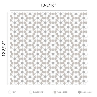 Country Dijon Geometro Glass Mosaic Collection.