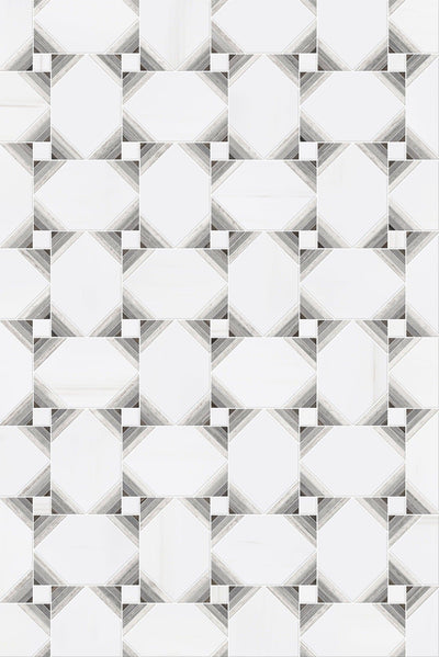Dolomite White Oak Marble Polished Mosaic Tile - TILE & MOSAIC DEPOT