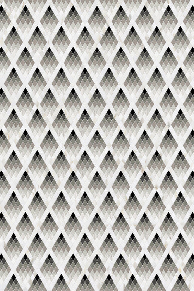Dolomite White Nero Marquina Azul Marble Triangle Polished Mosaic Tile