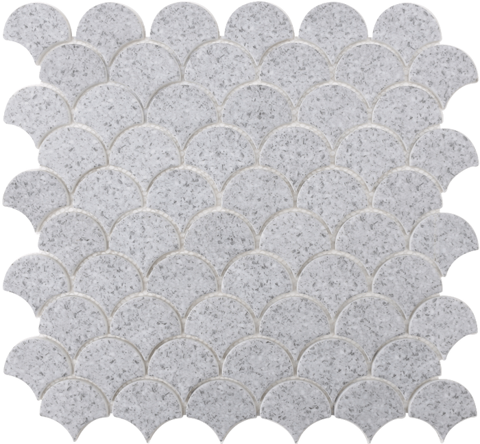 ROCKART TERRAZO SCALES GRAY 12X12 MOSAIC.