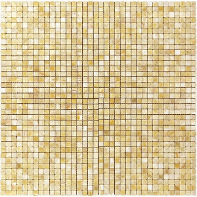 Honey Onyx 5/8x5/8 Polished Mosaic Tile - TILE AND MOSAIC DEPOT