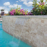 Ivory Travertine 6x18 Stacked Stone Ledger Corner - TILE AND MOSAIC DEPOT