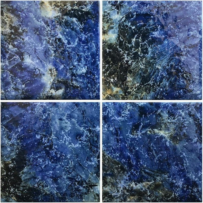 Lyra Bermuda Blue 6 x 6 Pool Tile Series.