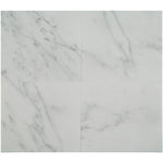 Asian Statuary (Oriental White) Marble 18x18 Polished Tile - TILE & MOSAIC DEPOT