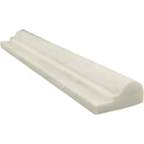 Asian Statuary (Oriental White) Marble 2x12 1 Step Chairrail Polished - TILE AND MOSAIC DEPOT