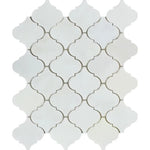 Asian Statuary (Oriental White) Marble Lantern Honed Mosaic Tile - TILE & MOSAIC DEPOT