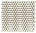CC Mosaics +PEARL WHITE PENNY ROUND 12X12 MOSAIC.