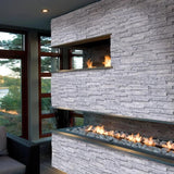 Statuario Marble 3D 6x18 Stacked Stone Ledger Corner - TILE AND MOSAIC DEPOT