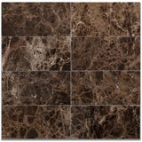 Emperador Dark Spanish Marble 3x6 Polished Tile - TILE AND MOSAIC DEPOT