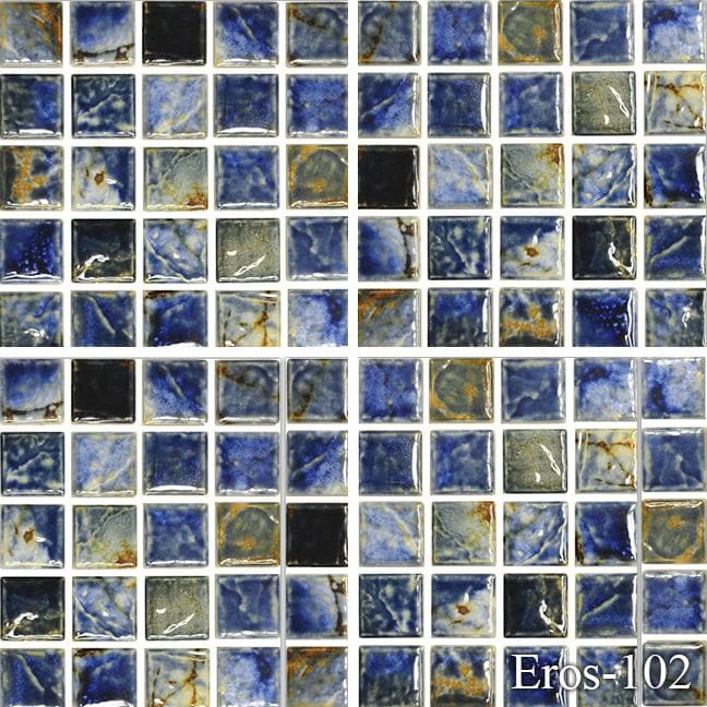 Eros Autumn 1 x 1 Pool Tile Series.