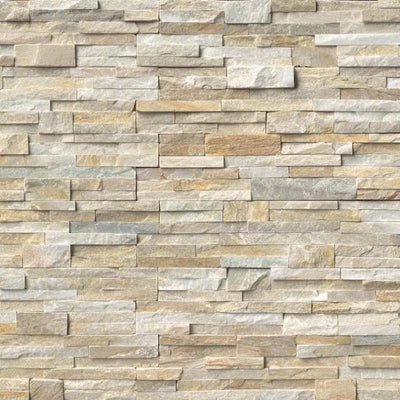 Honey Gold 6x24 Stacked Stone Ledger Panel - TILE & MOSAIC DEPOT