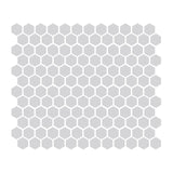 Gray 1″ Hexagon Glossy