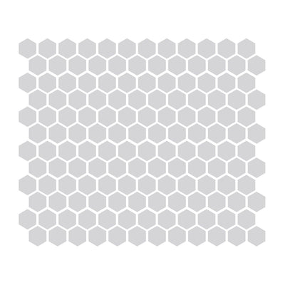 Gray 1″ Hexagon Glossy