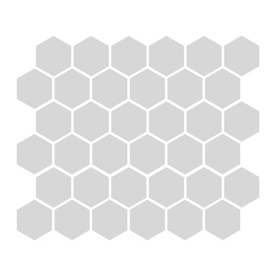 Gray 2″ Hexagon Matte