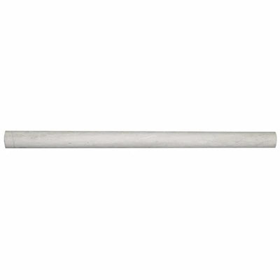 Haisa Light (White Oak) Marble 1x12 Honed Bullnose Liner - TILE AND MOSAIC DEPOT