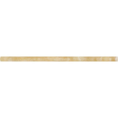 Honey Onyx 1/2x12 Polished Pencil Liner - TILE & MOSAIC DEPOT