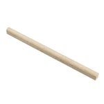 Ivory Travertine 1/2x12 Honed Pencil Liner - TILE & MOSAIC DEPOT