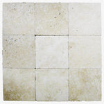 Ivory Travertine 6x6 Tumbled Tile - TILE & MOSAIC DEPOT