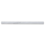 Asian Statuary (Oriental White) Marble 1/2x12 Honed Pencil Liner - TILE & MOSAIC DEPOT