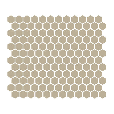 Sand 1″ Hexagon Glossy