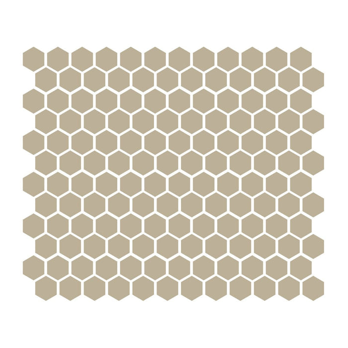 Sand 1″ Hexagon Glossy