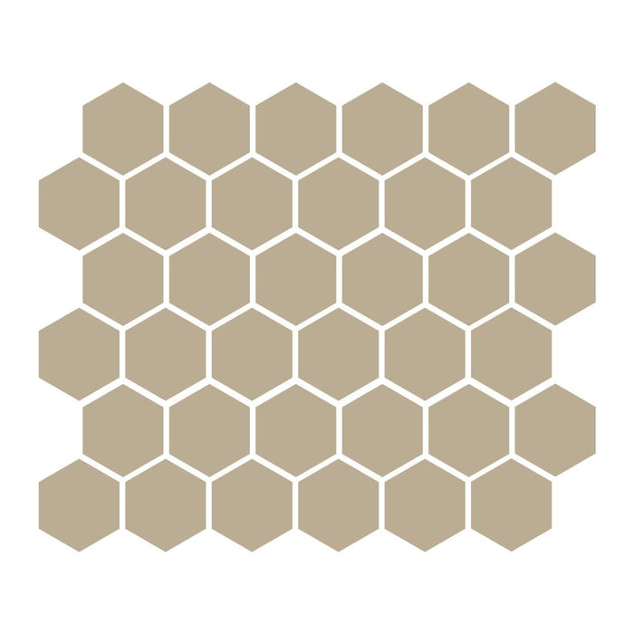 Sand 2″ Hexagon Matte