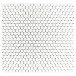 Thassos White Marble 1x1 Hexagon Honed Mosaic Tile - TILE AND MOSAIC DEPOT