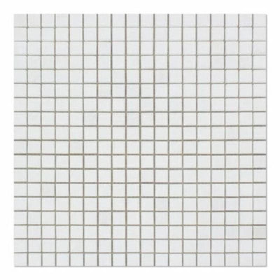 Thassos White Marble 5/8x5/8 Polished Mosaic Tile - TILE & MOSAIC DEPOT