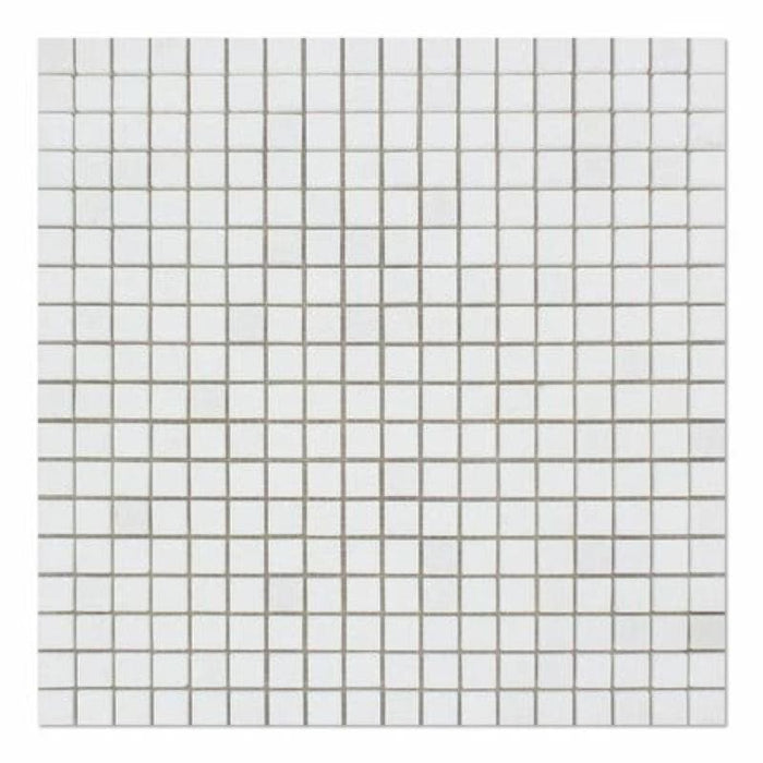 Thassos White Marble 5/8x5/8 Polished Mosaic Tile - TILE & MOSAIC DEPOT