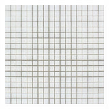 Thassos White Marble 5/8x5/8 Honed Mosaic Tile - TILE & MOSAIC DEPOT