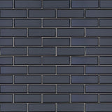 Vague Blue Subway Glass Mosaic Tile - TILE AND MOSAIC DEPOT