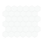 White 2″ Hexagon Matte