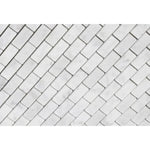 White Carrara Marble 5/8x1 1/4 Honed Mosaic Tile - TILE AND MOSAIC DEPOT